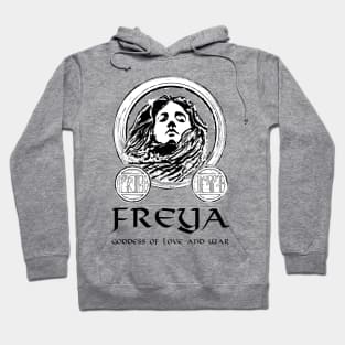 Freya Viking Goddess Asatru Medieval Norse Mythology Pagan Hoodie